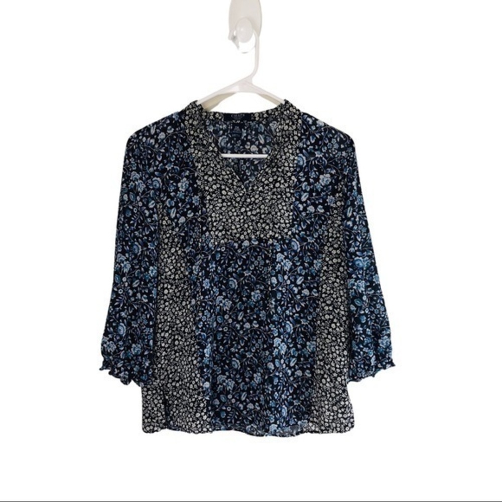 Floral Patchwork Chaps Blouse